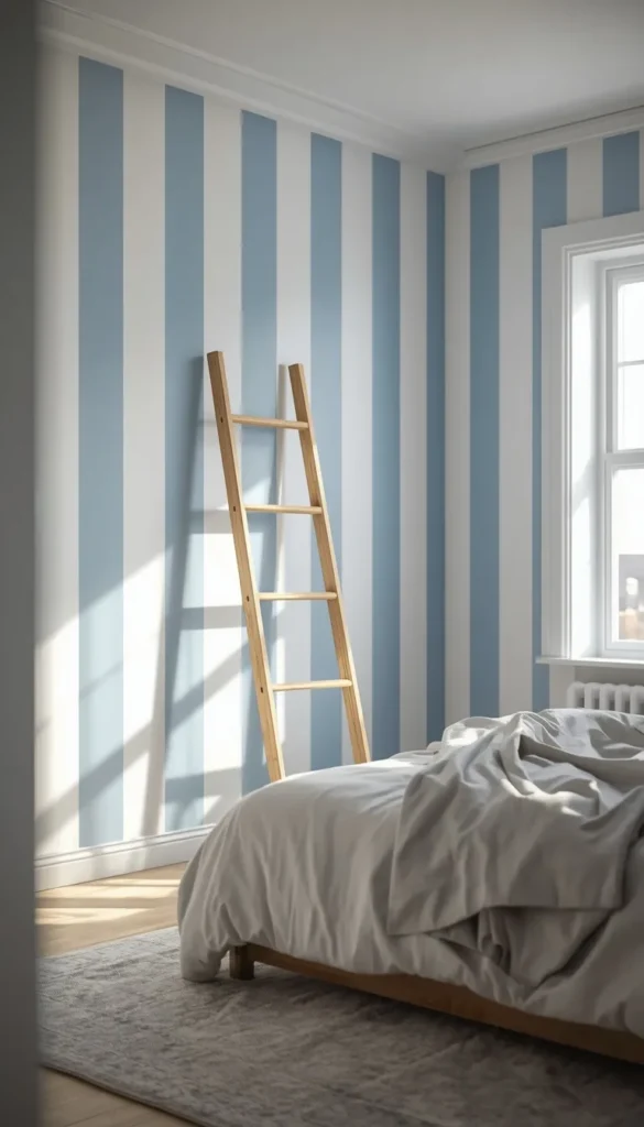 Farmhouse Striped Wallpaper