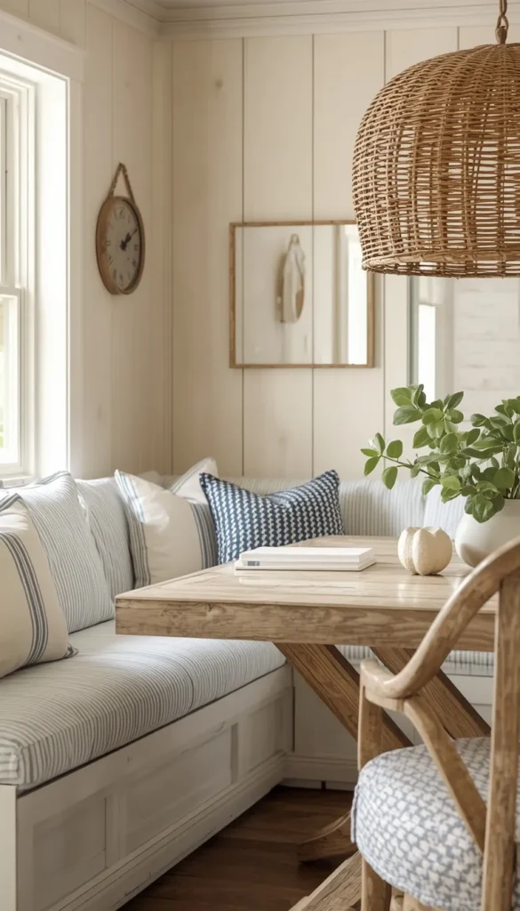 Coastal or Cottage Banquette