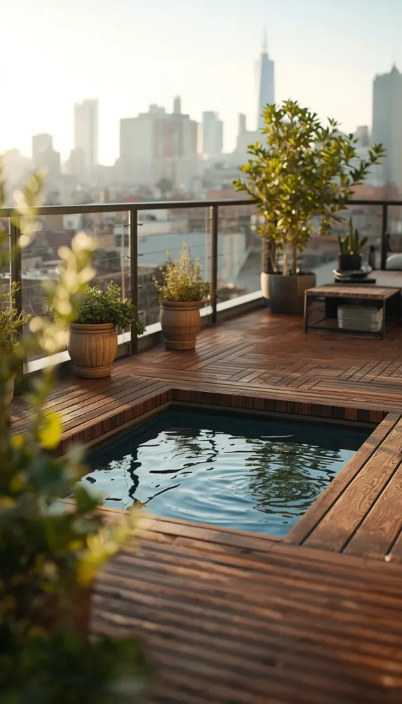 Rooftop or Deck Insert Pool for Zero Yard Homes