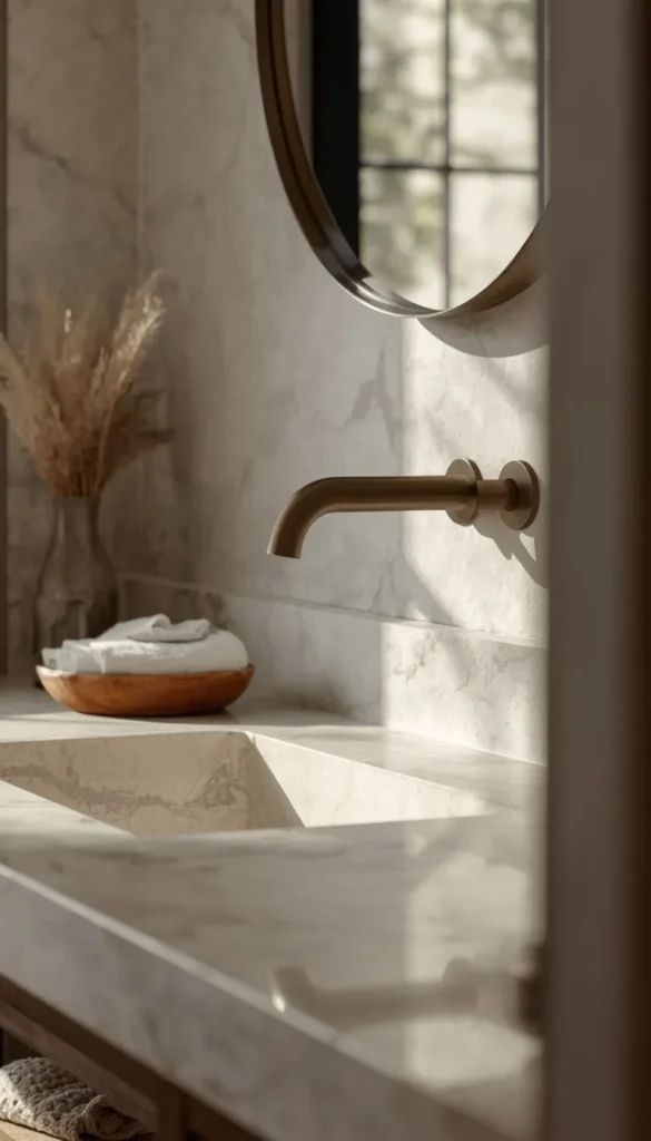  Install a Wall Mounted Faucet to Free Up Counter Space