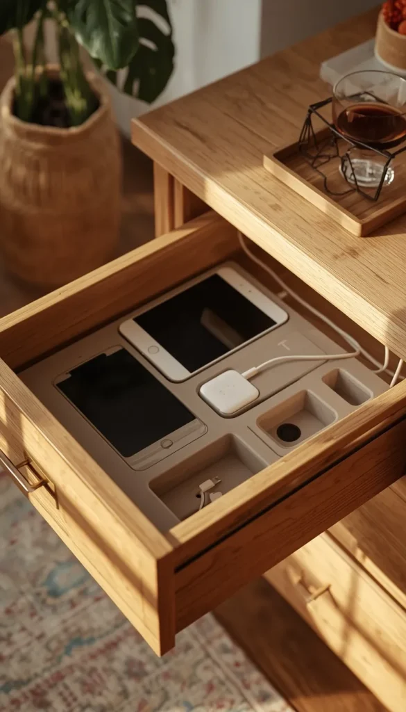 A BESTA Charging Drawer for Hidden Tech Storage