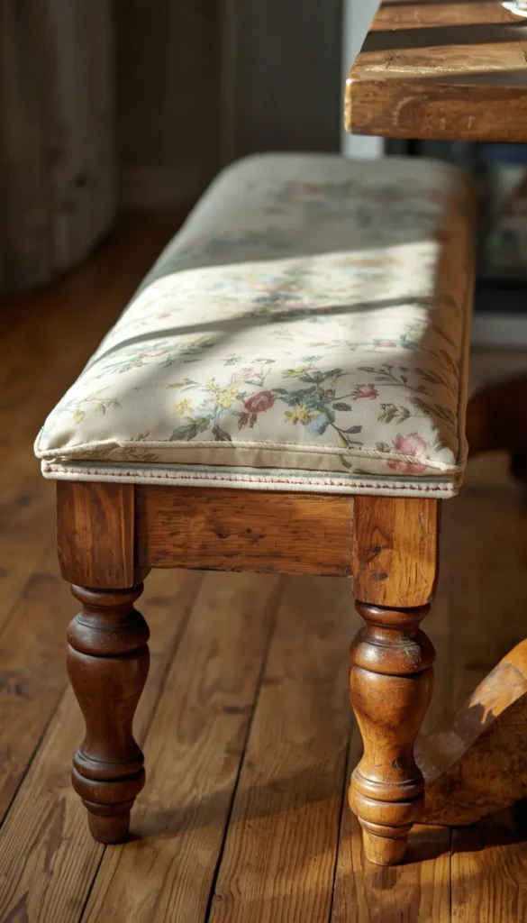 Thrifted Bench Reupholster Banquette