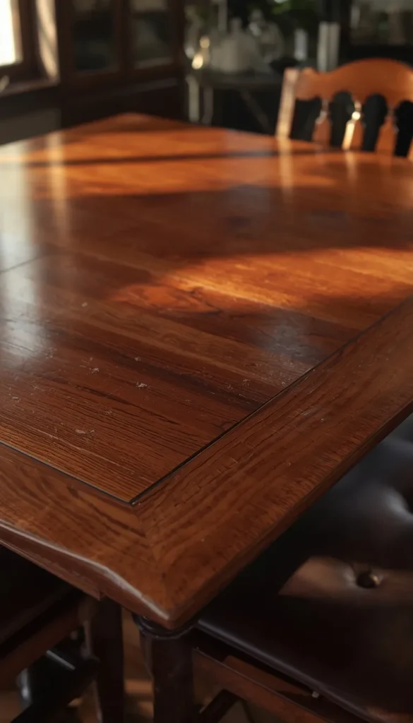 Anchor the Room with Dark Wood Furniture