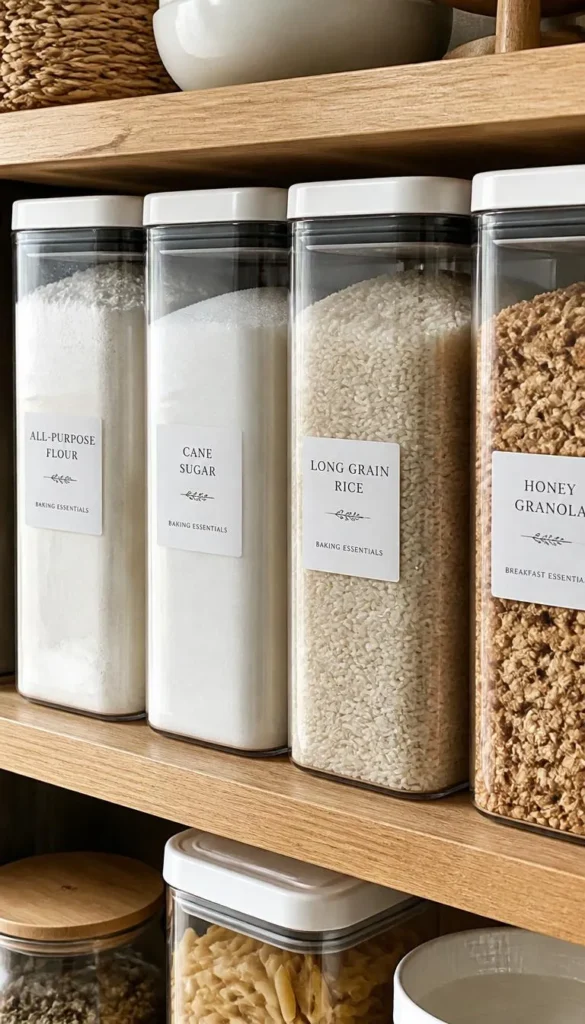  Invest in Uniform Airtight Containers