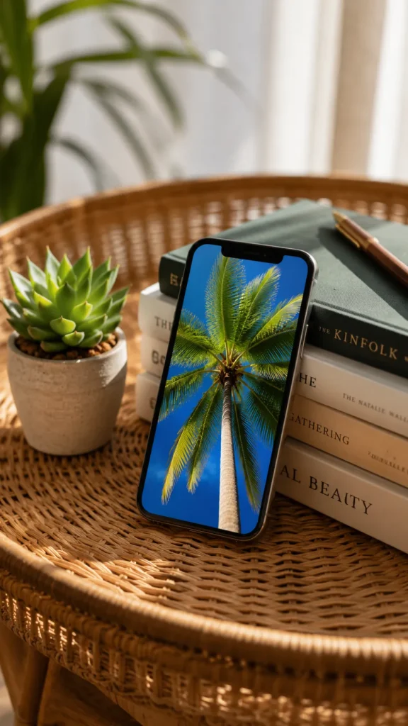 Tropical Palm Tree Wallpaper for Bold Energy