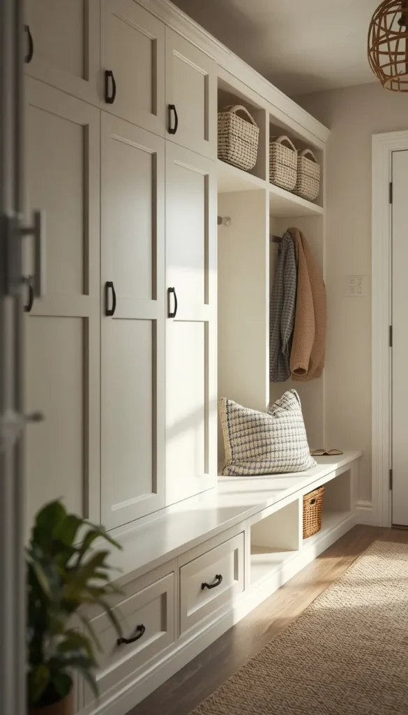 SEKTION Bench and Cubbies for a Built In Look