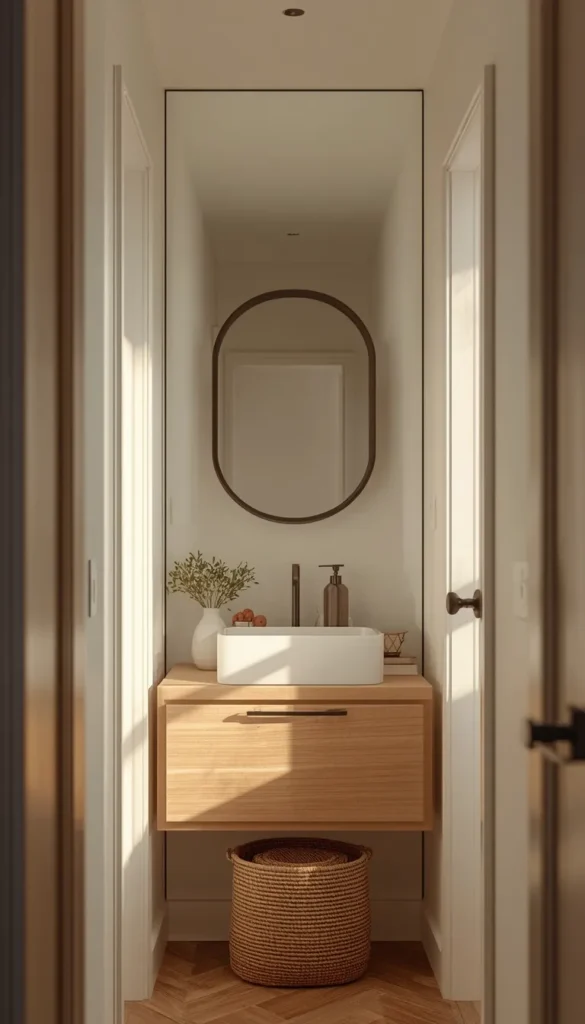 Mirror an Entire Wall Instead of Just the Vanity