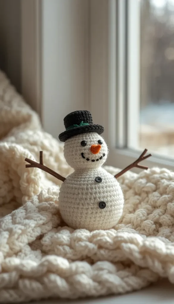 Birch Log or Stacked Wood Snowman