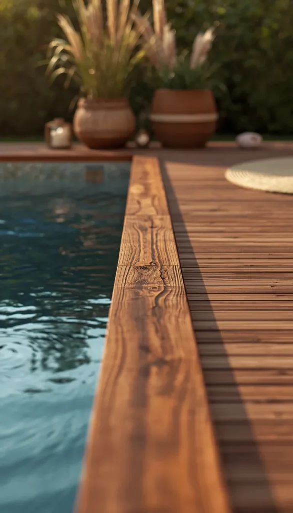 Above Ground Pool with a Custom Wood Deck Wrap