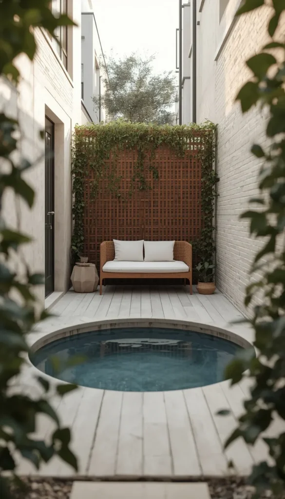 Small Backyard Sunken Pool