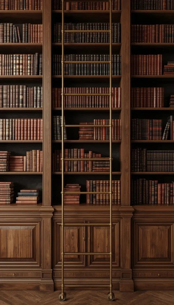 A Library Ladder for Vertical Storage