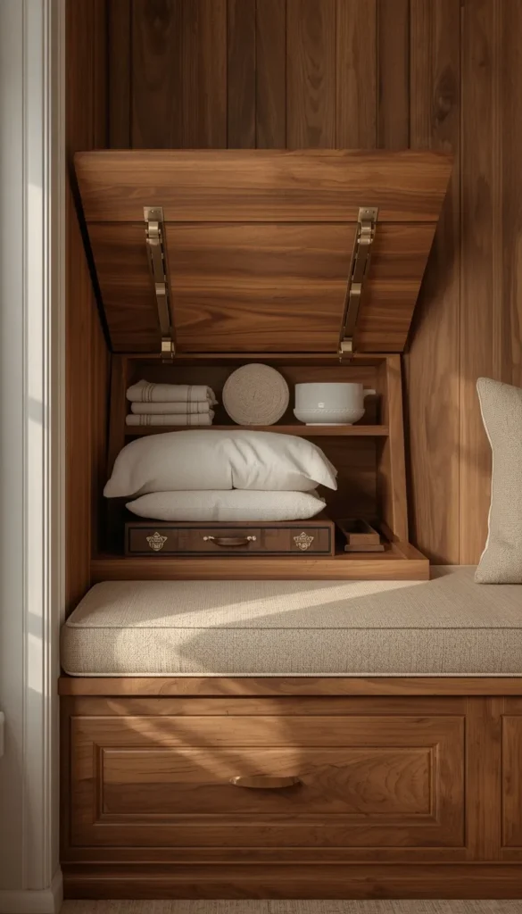 Banquette with Hidden Under Seat Storage