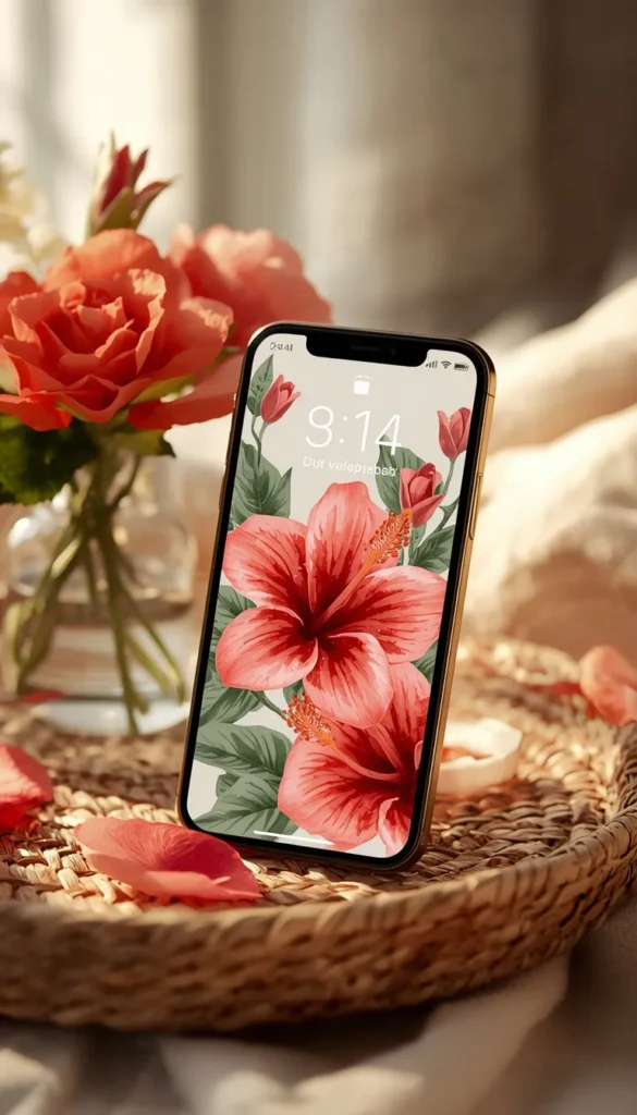 Floral Summer Wallpaper for a Romantic Touch