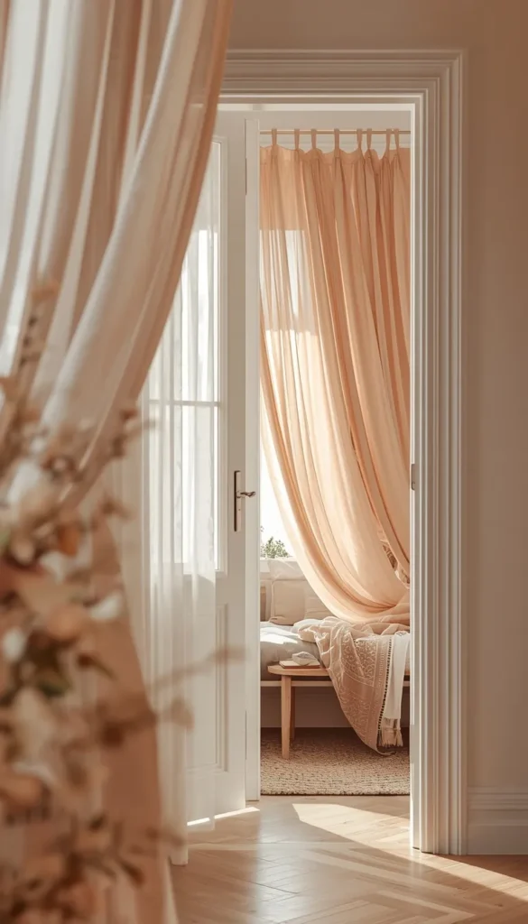 Cottagecore Ribbon Curtain Doorways