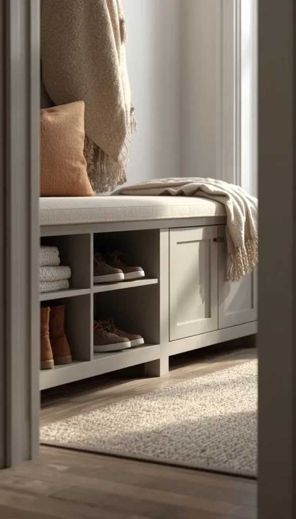 BESTA Bench With Hidden Shoe Storage