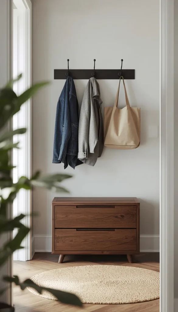 STÄLL Shoe Cabinet And Hook Rail