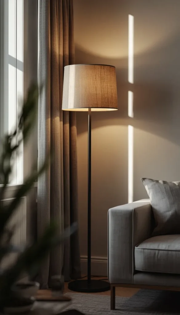 A Slim Silhouette Lamp for Small Living Rooms and Apartments