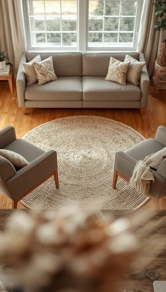  Angled Seating Toward a Centered Focal Point