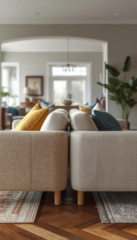 Back to Back Sofa Layout
