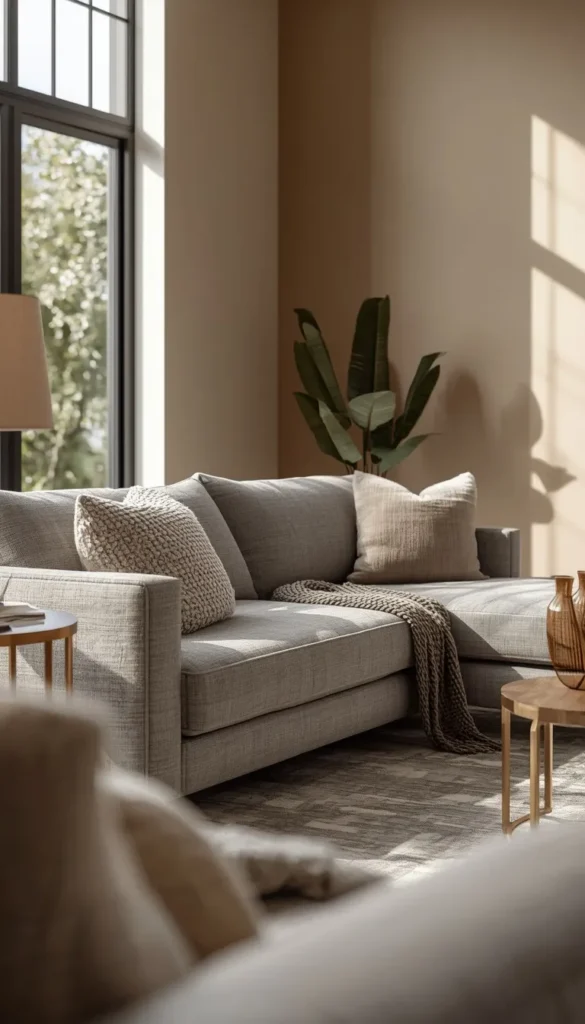 Balance It with a Beige and Grey Sofa Combo