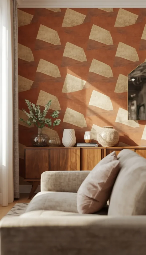 Bold Geometric Patterns for a Mid Century Modern Vibe
