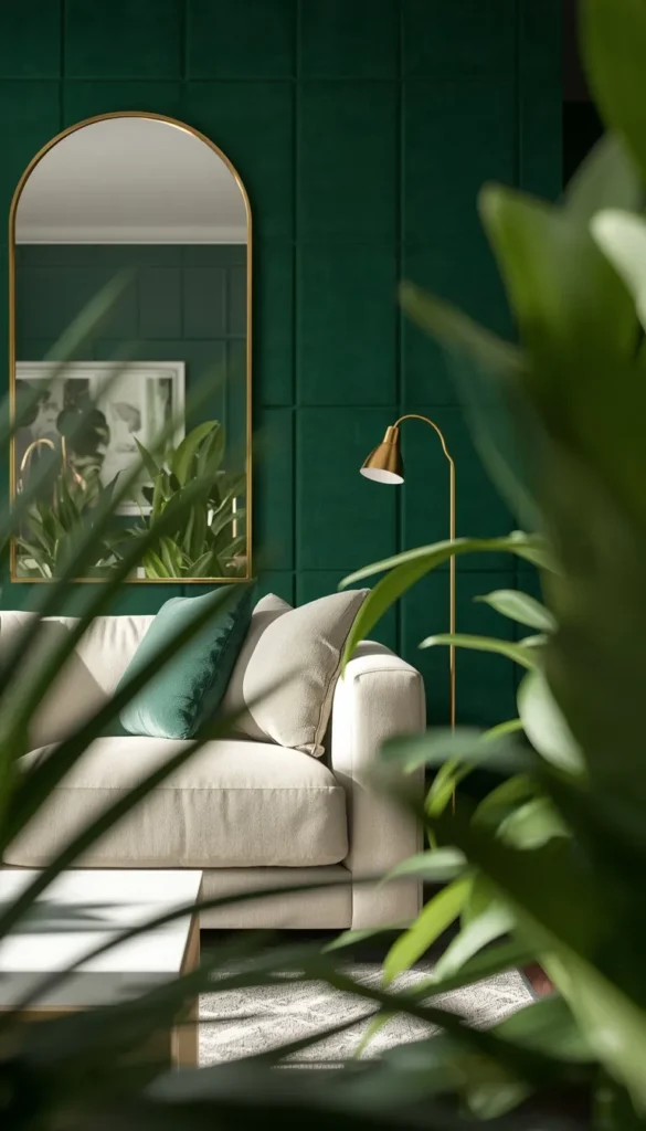 Emerald Green Living Rooms