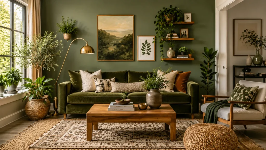 Green Living Room Ideas