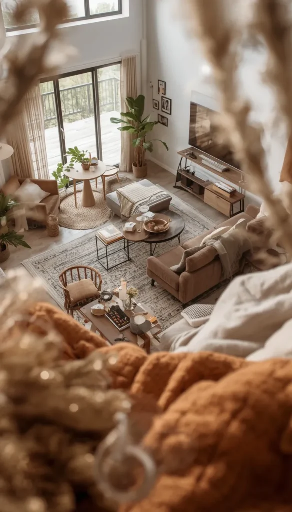 L Shaped Room Flow Layout