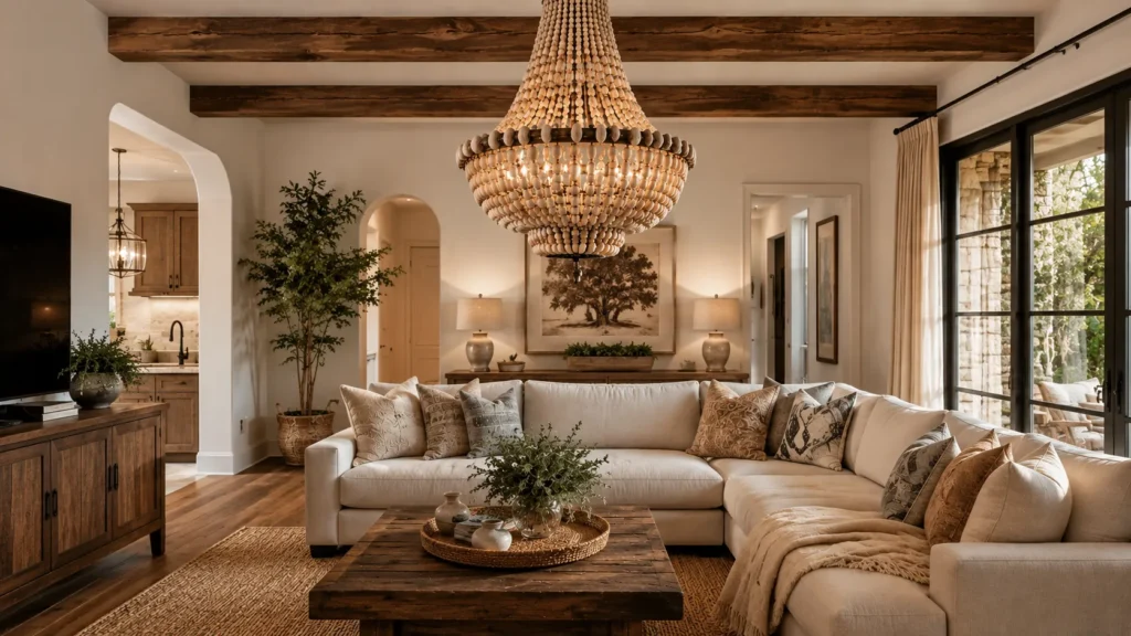 Living Room Chandelier Ideas