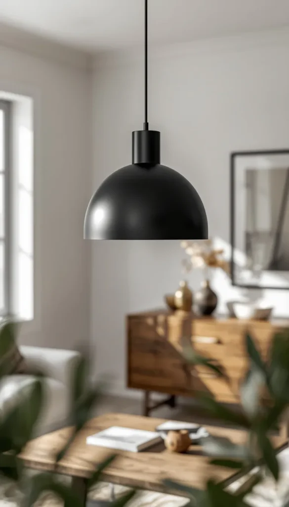 Matte Black Pendant