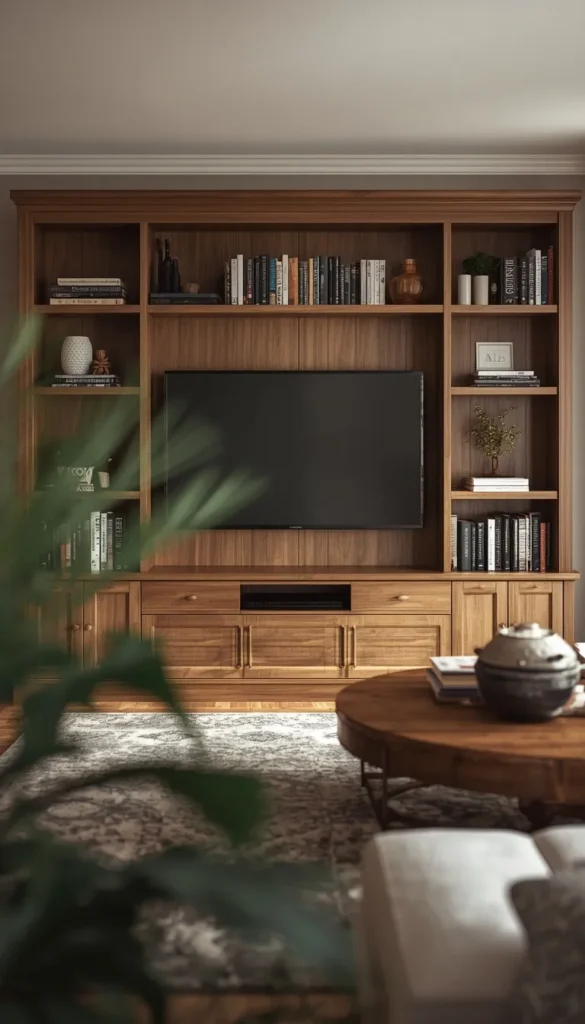 Media Wall or Built In Layout