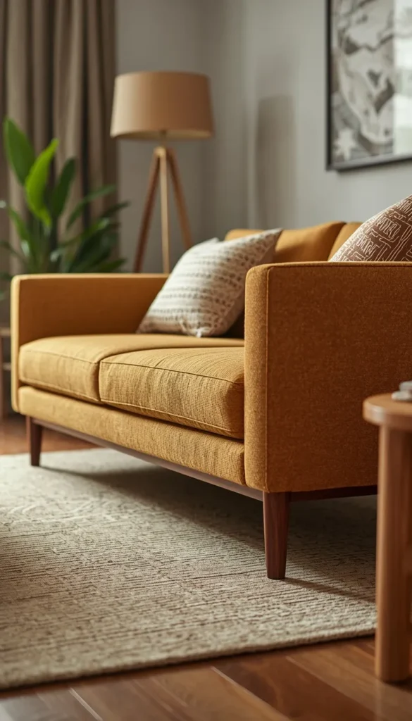 Mid Century Tapered Leg Sofas