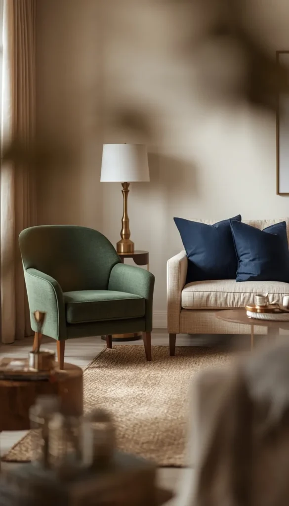 Mix In Navy or Deep Green Accents