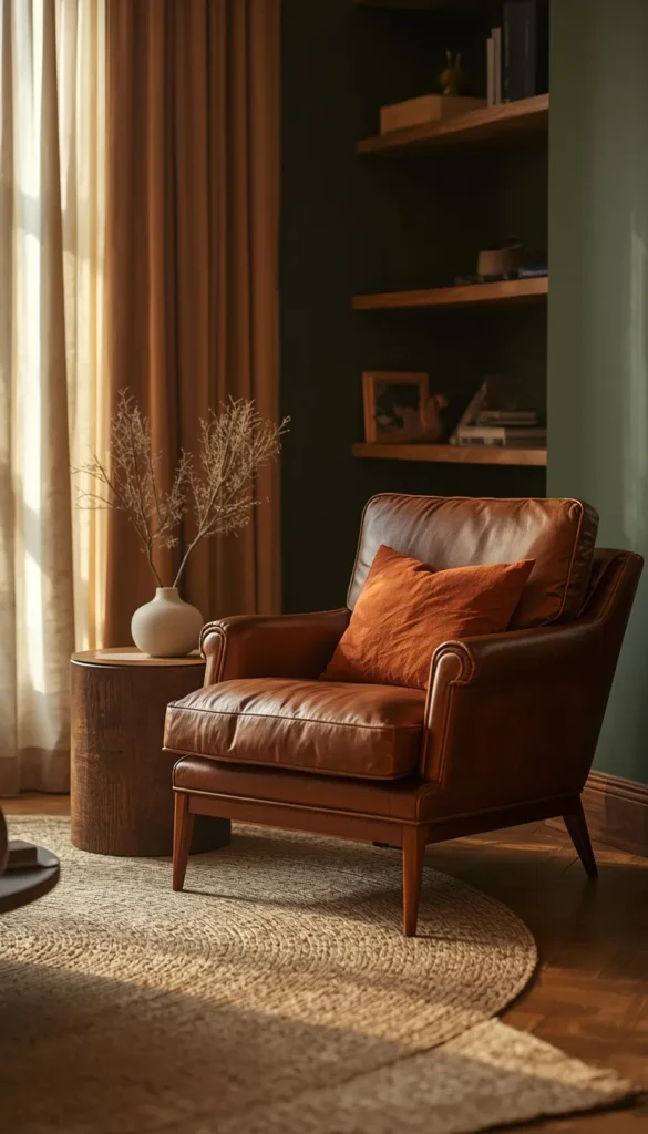 Olive Green Living Rooms