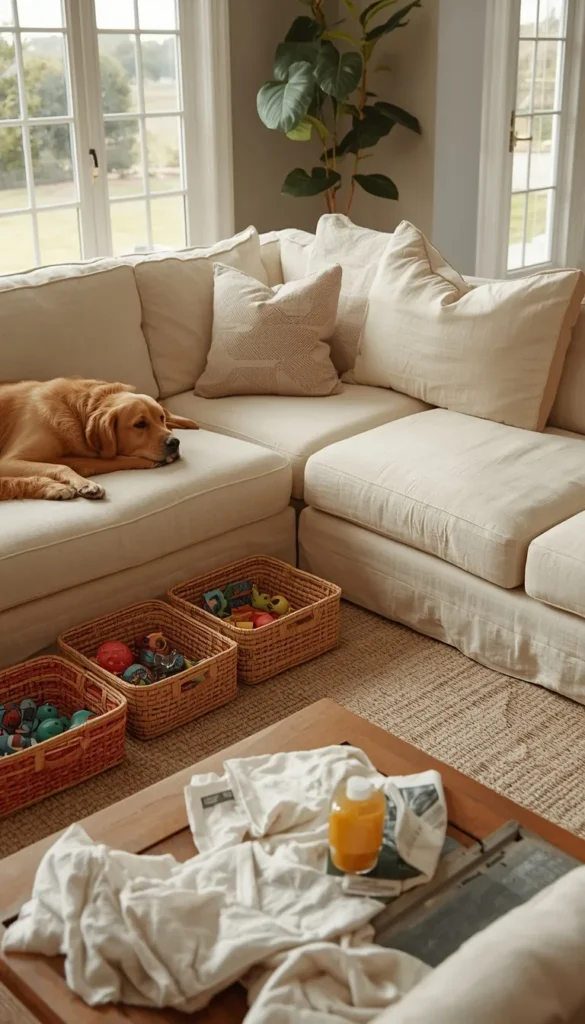 Real Talk on Sectionals With Pets and Kids