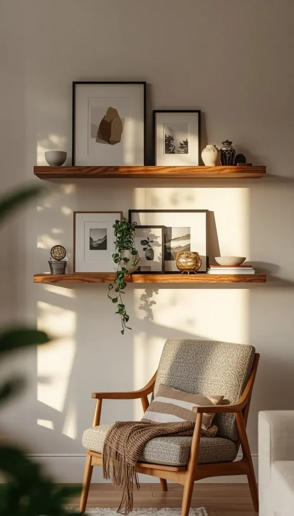 Shelving And Ledges For Layered Display