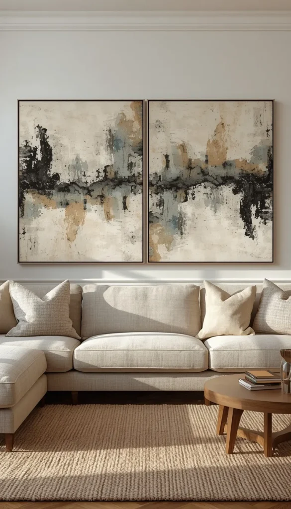 Size Art Correctly Above a Sectional