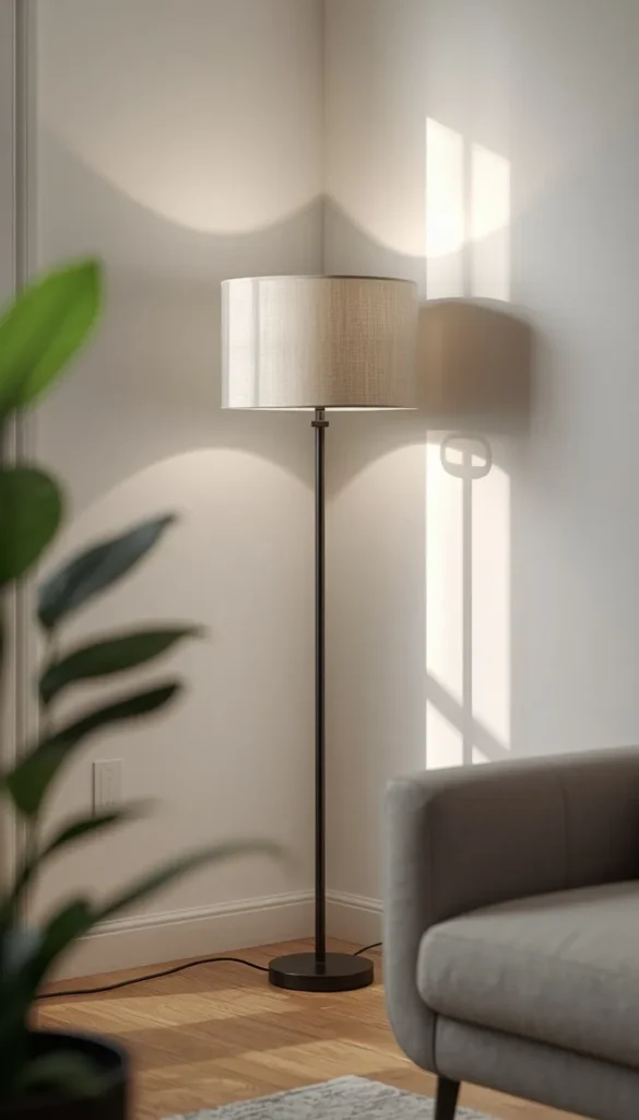 Slim Corner Lamp for an Awkward Empty Space
