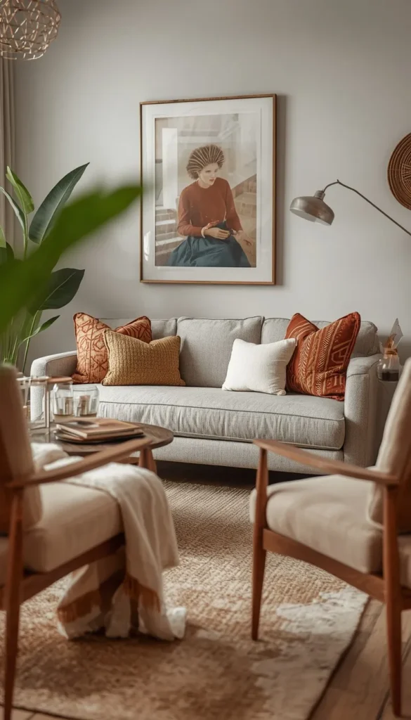 Small Rectangular Room: Loveseat Plus Two Chairs