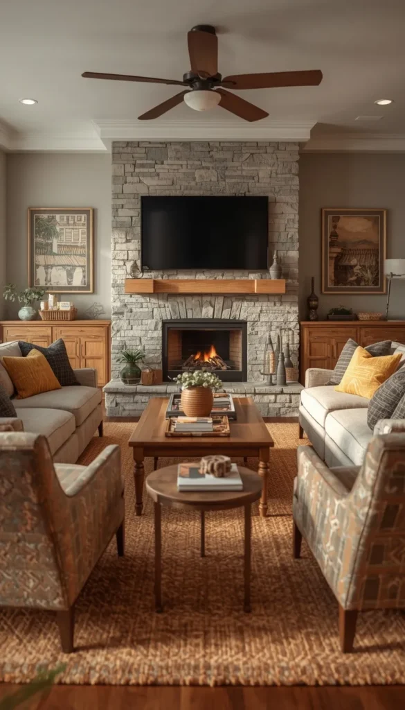 TV Above Fireplace Layout and When to Skip It