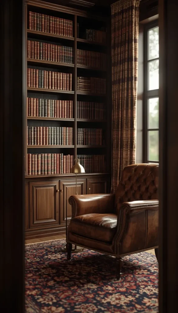 The Home Library Or Study Corner