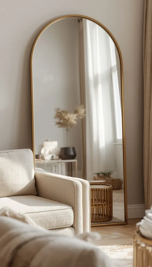 Use a Statement Mirror as Wall Art